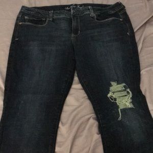 American Eagle skinny kick 18 short jeans
